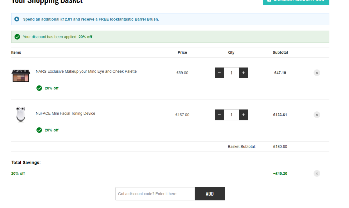 Look Fantastic Discount Codes & Voucher Codes