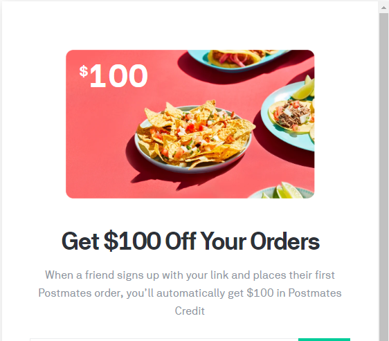 postmates referral code