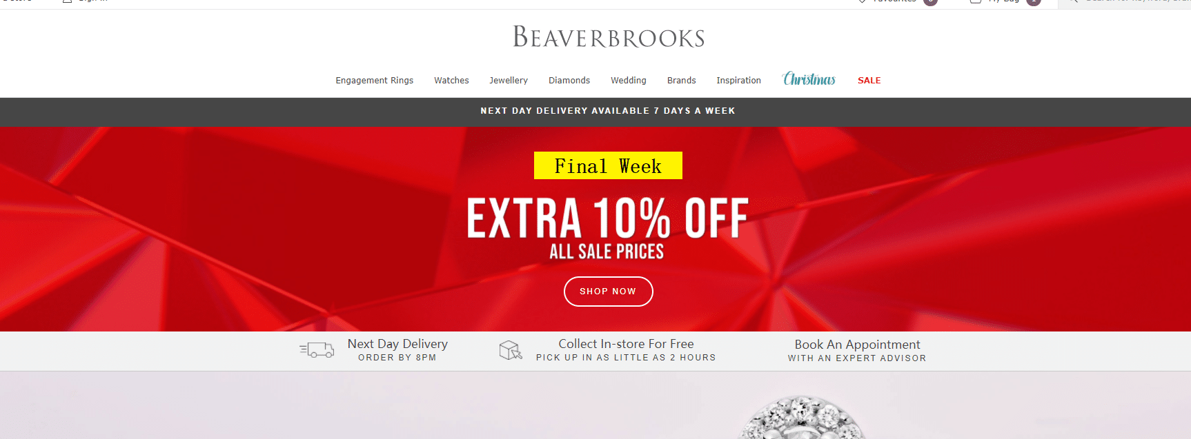 Beaverbrooks 10% off offer