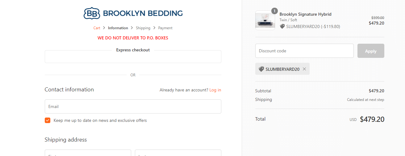 Brooklyn Bedding Promo Code