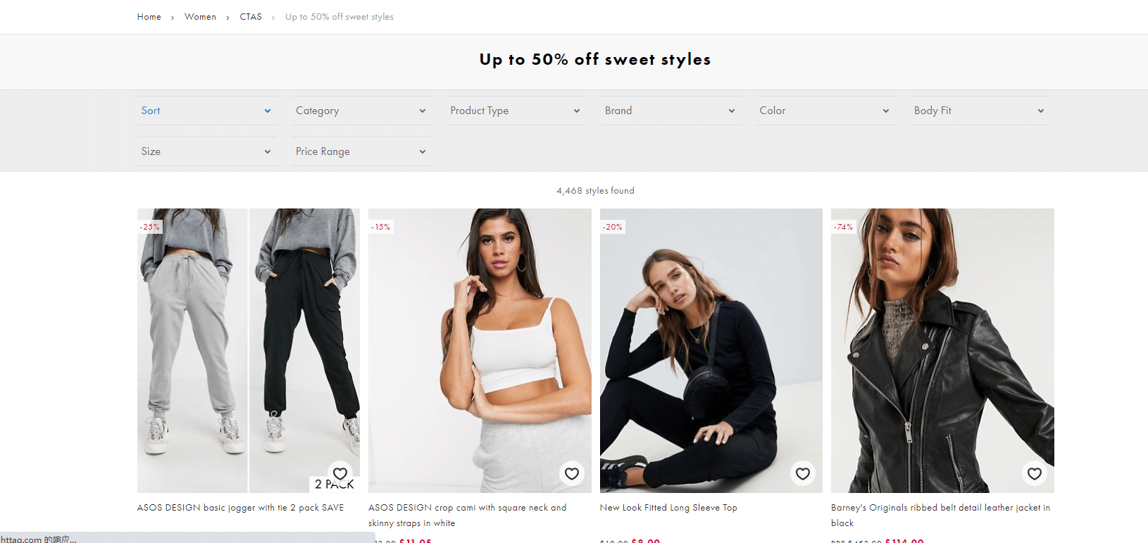 asos.com 50% off offer