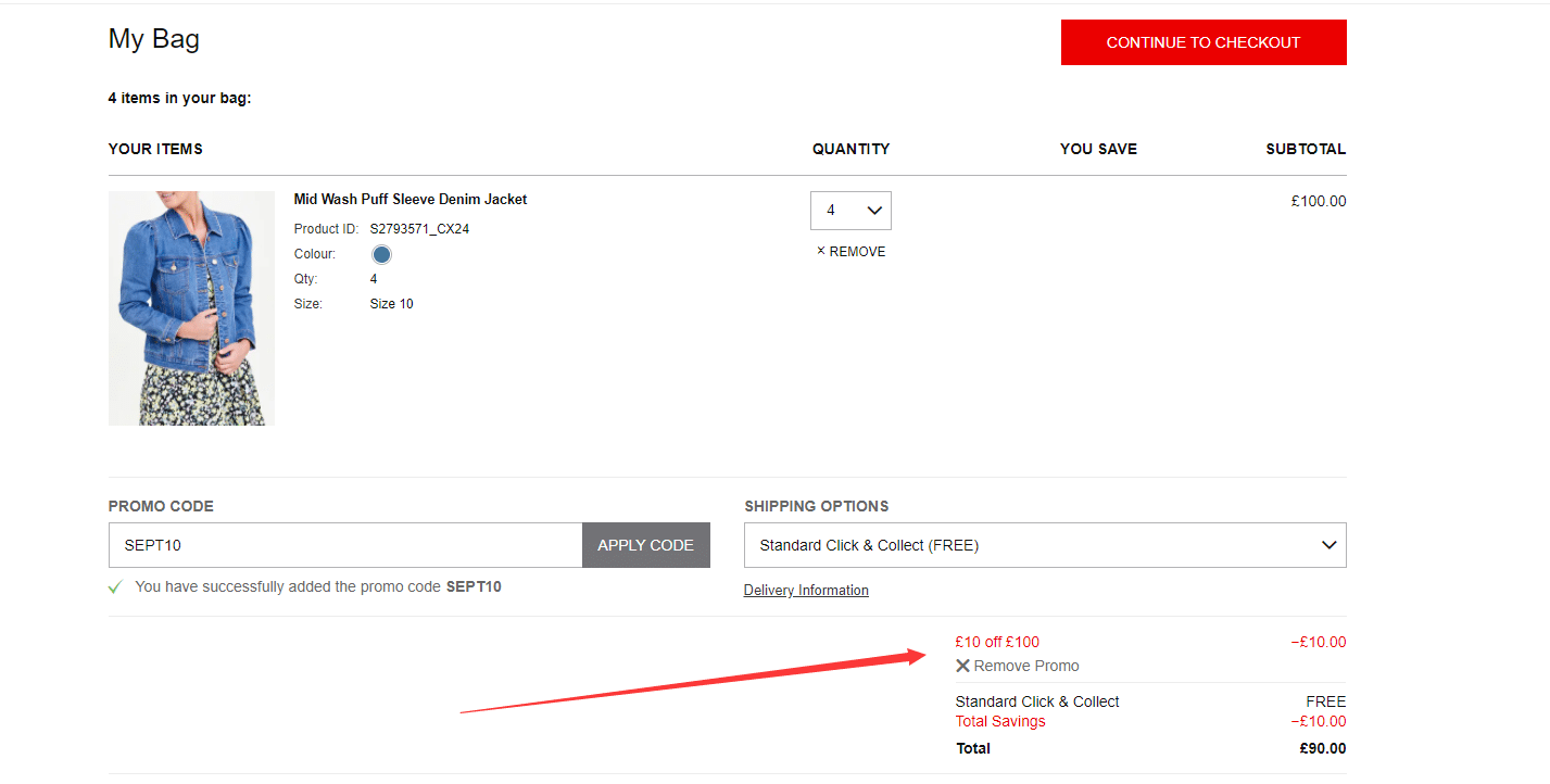 matalan £10 off £100 promo code
