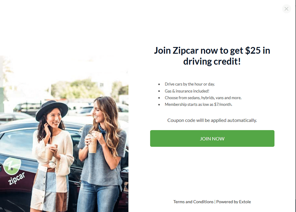 $25 zipcar refer a friend link