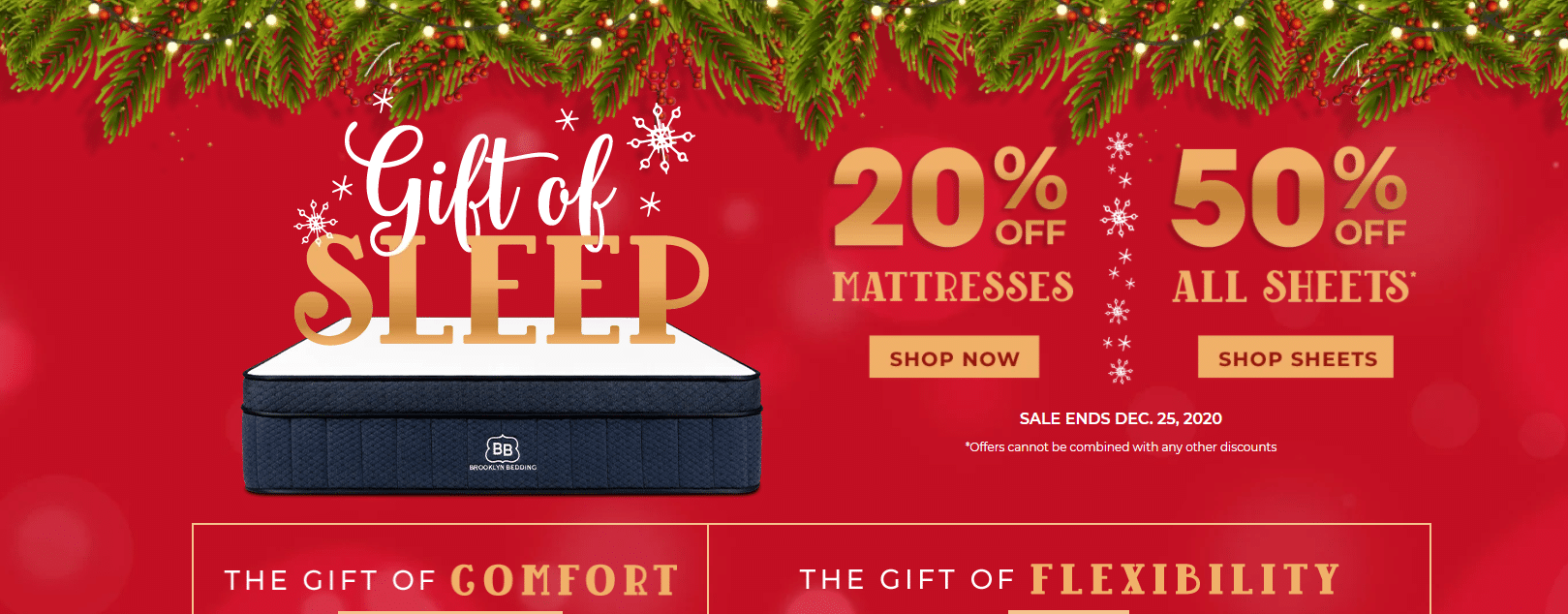 brooklynbedding.com 20% + 50% off discount code
