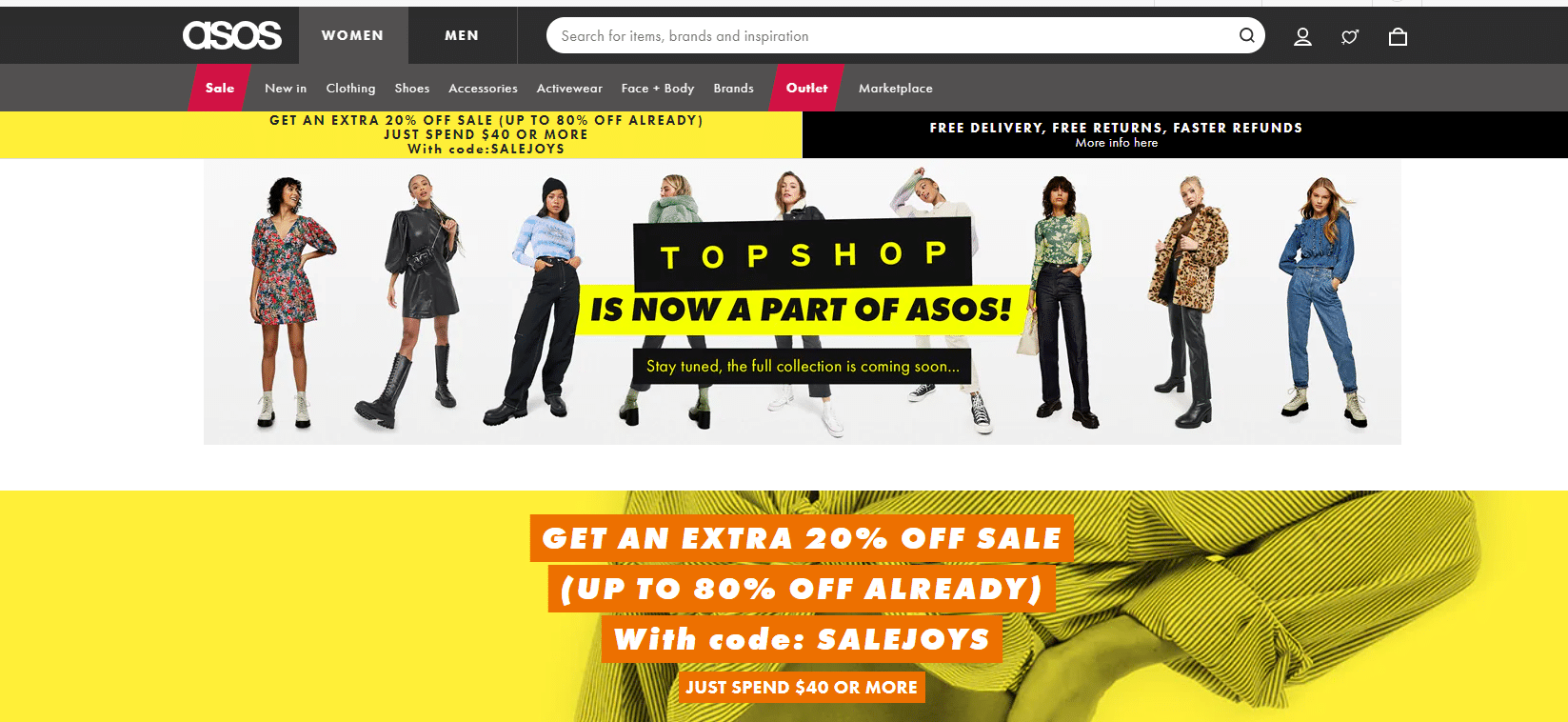 asos 20% off coupon code for sale items