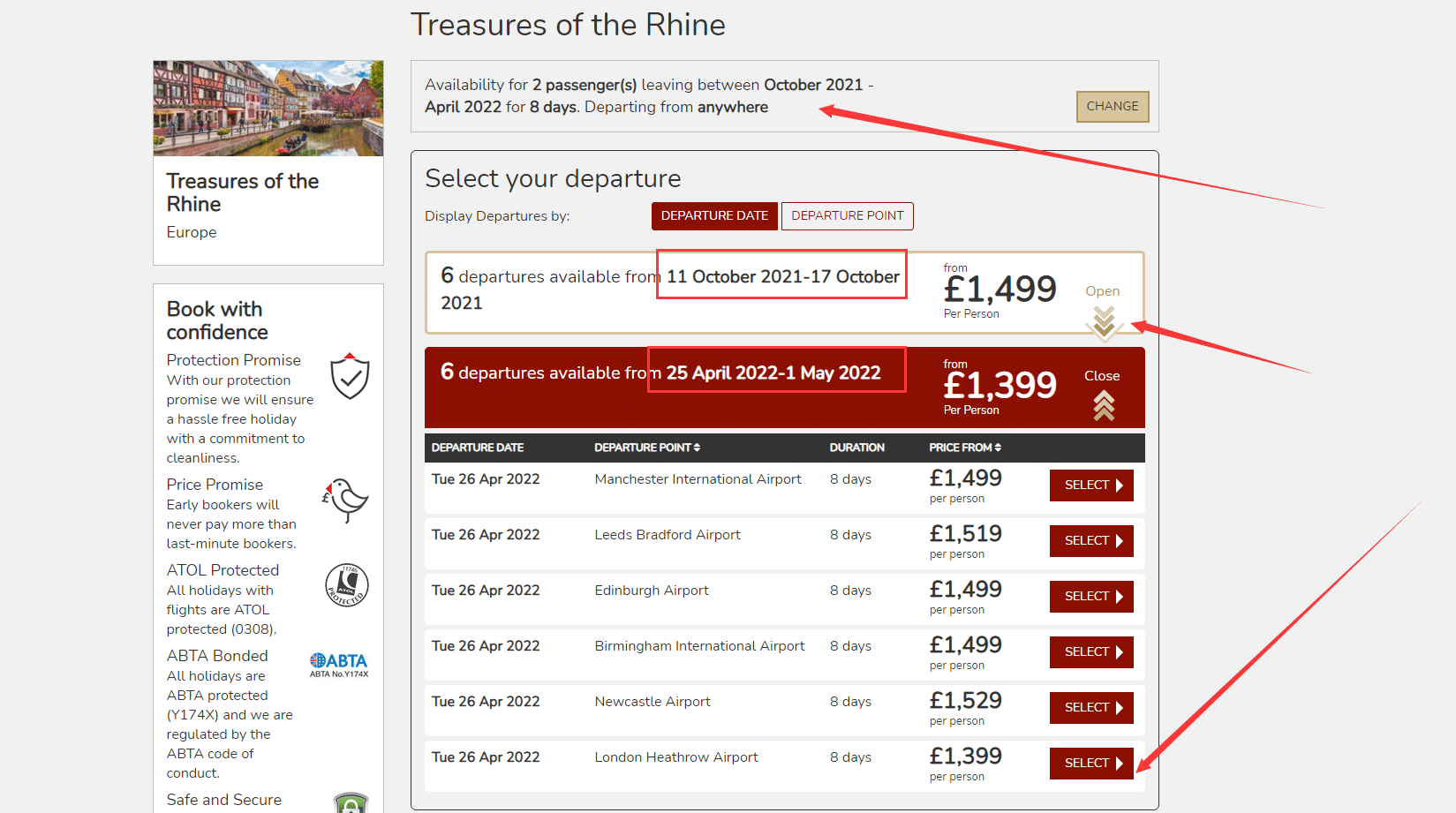 titantravel.co.uk Rhine holiday discount