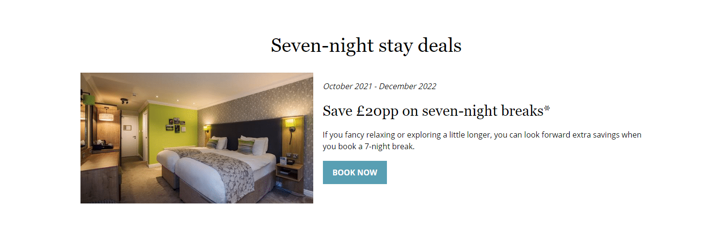 warnerleisurehotels.co.uk £20pp off discount