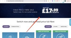  hyperoptic Fixed Price Broadband sale